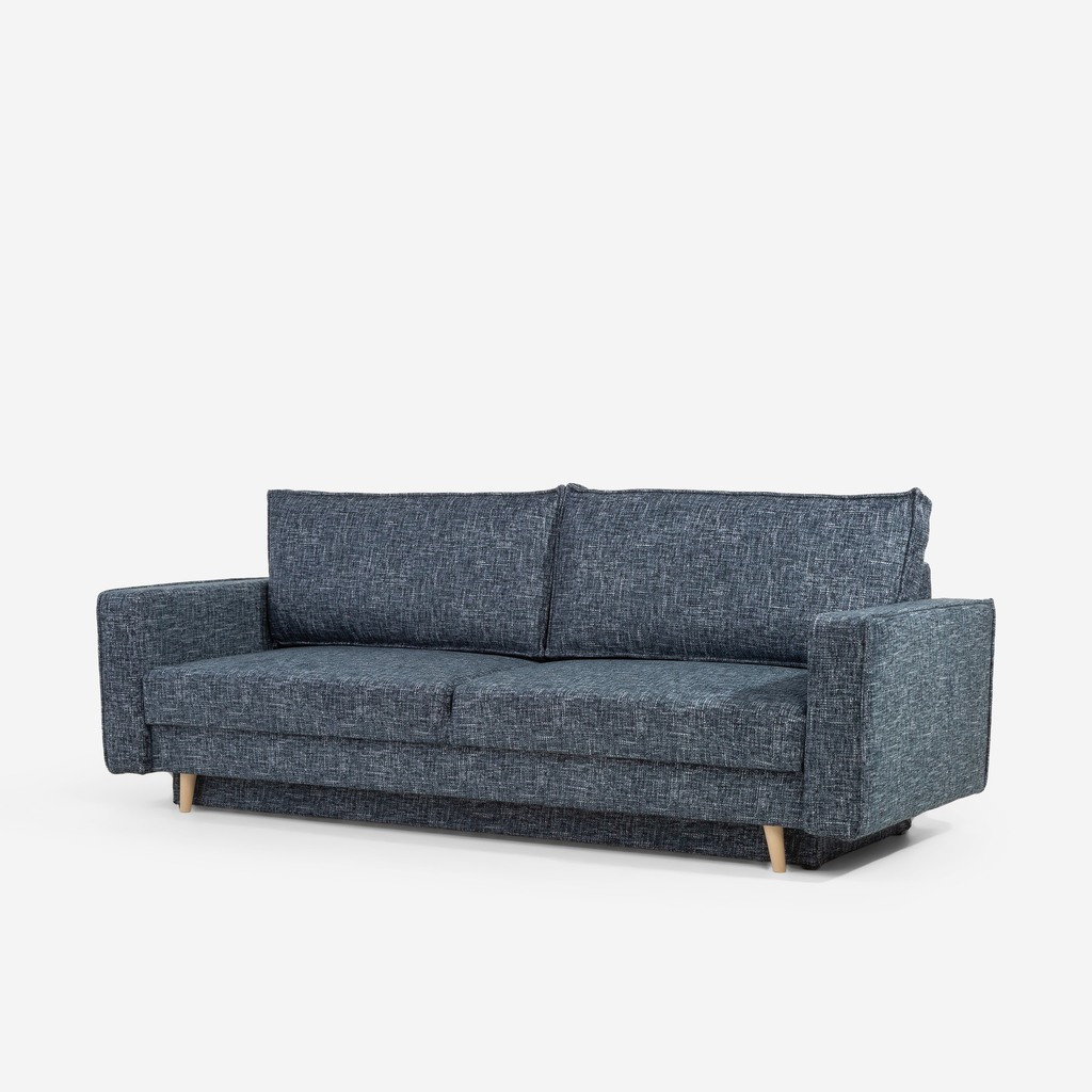 Třímístná rozkládací pohovka COCO tmavě modrá