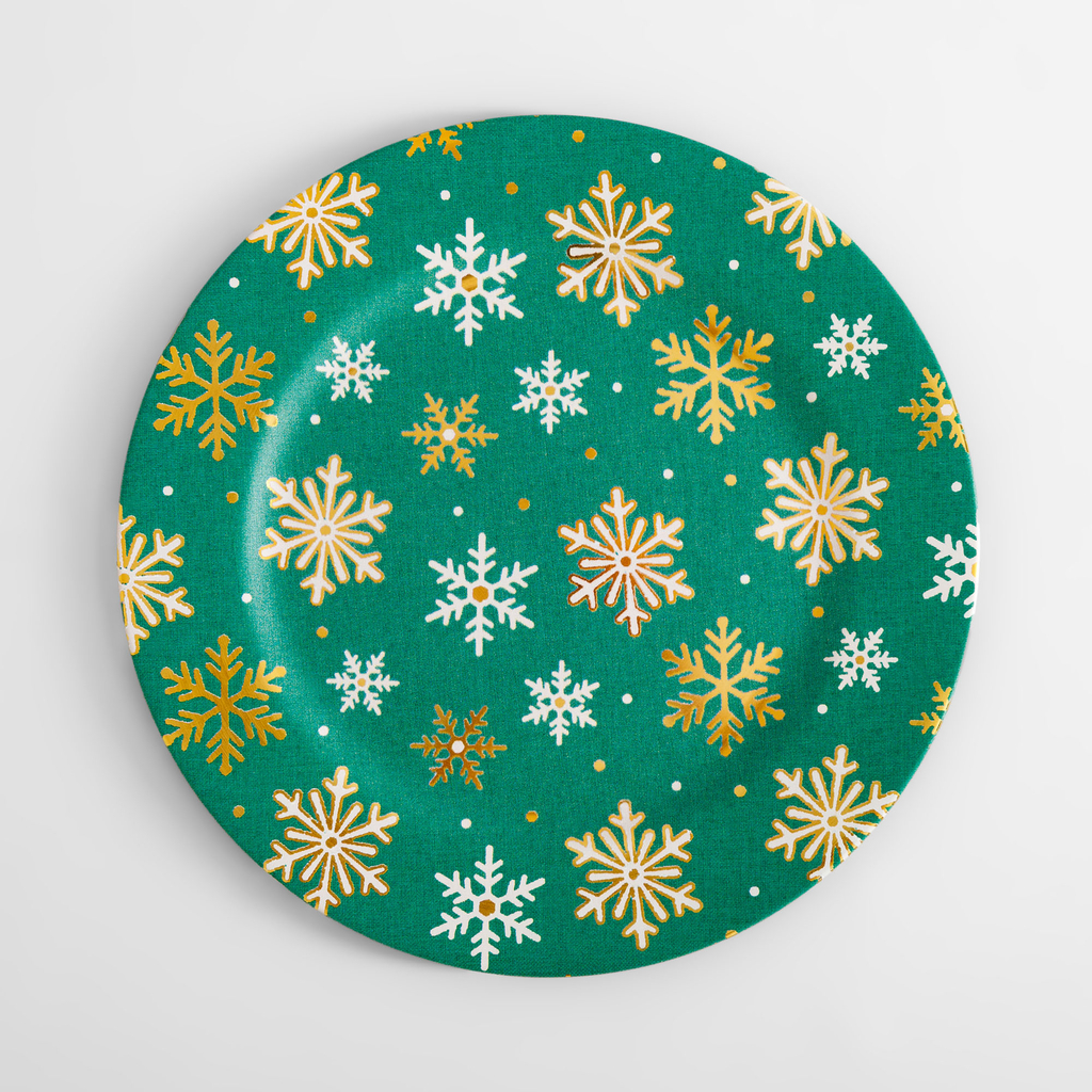 Dekorativní talíř zelený 33 cm