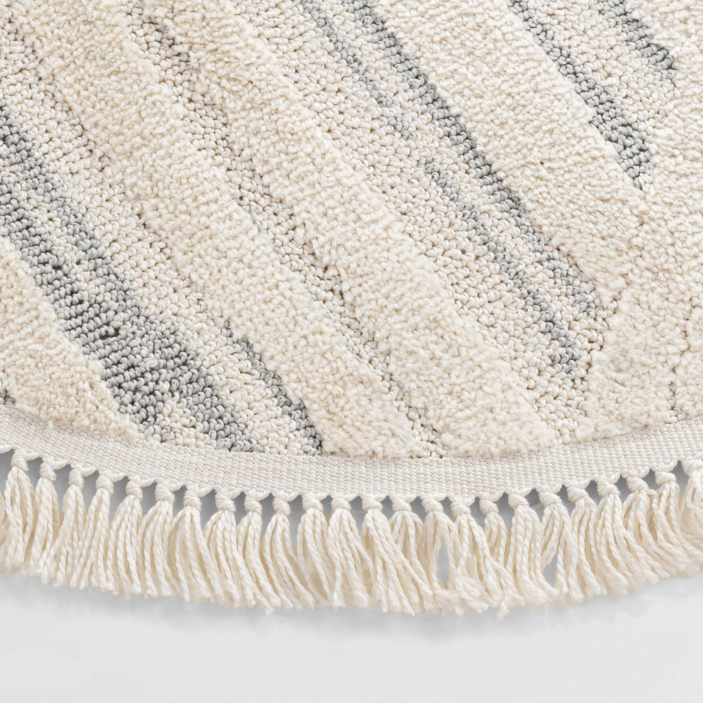 Koberec boho kulatý geometrický NINA, 120 cm