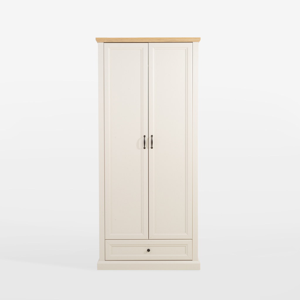 Kašmírová dvoudveřová šatní skříň se zásuvkou VERONA