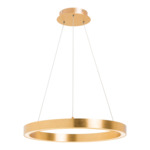 Zlaté závěsné LED svítidlo CARLO 60 cm