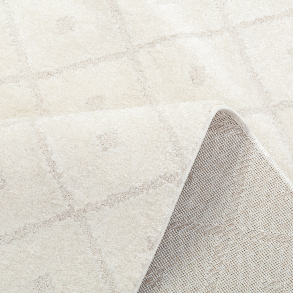 Koberec s geometrickým vzorem LA PASSION krémový 120x170 cm