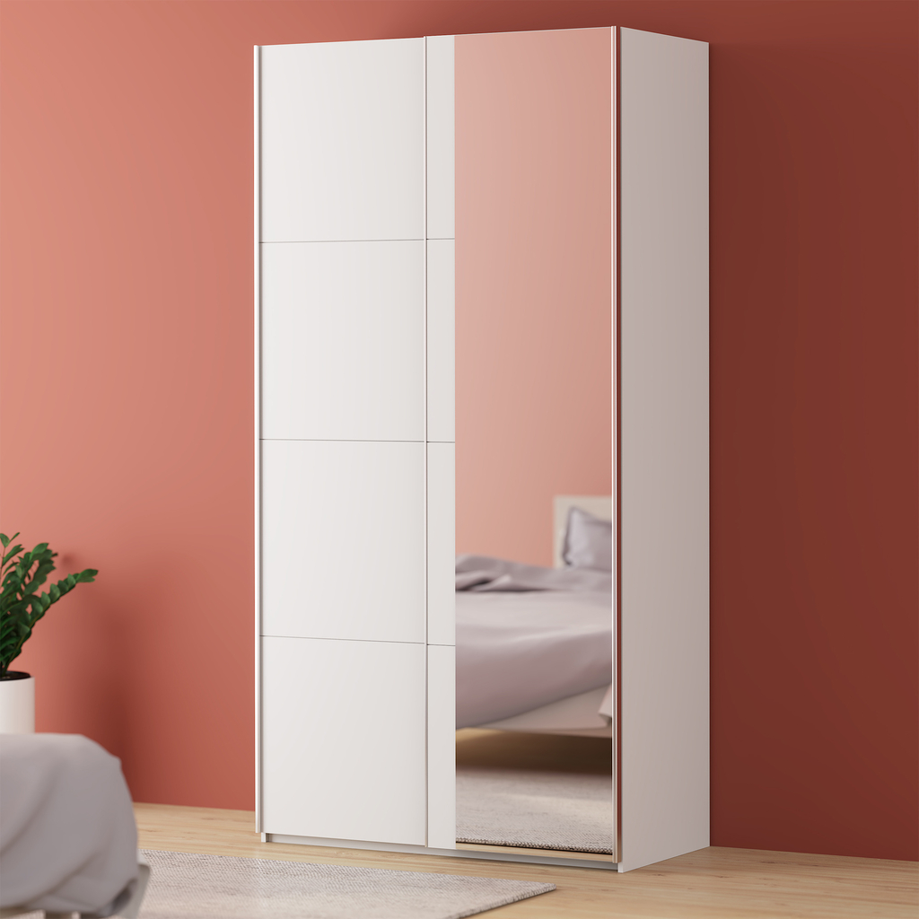 Zrcadlová skříň s posuvnými dveřmi FITIO mat 120 cm