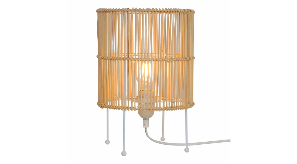 Ratanová stolní lampa EDIN 20x30 cm