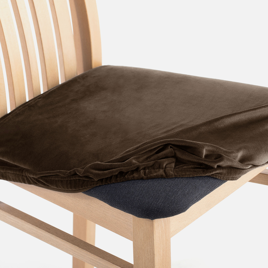 Potah na židli hnědý SENTO 40x40