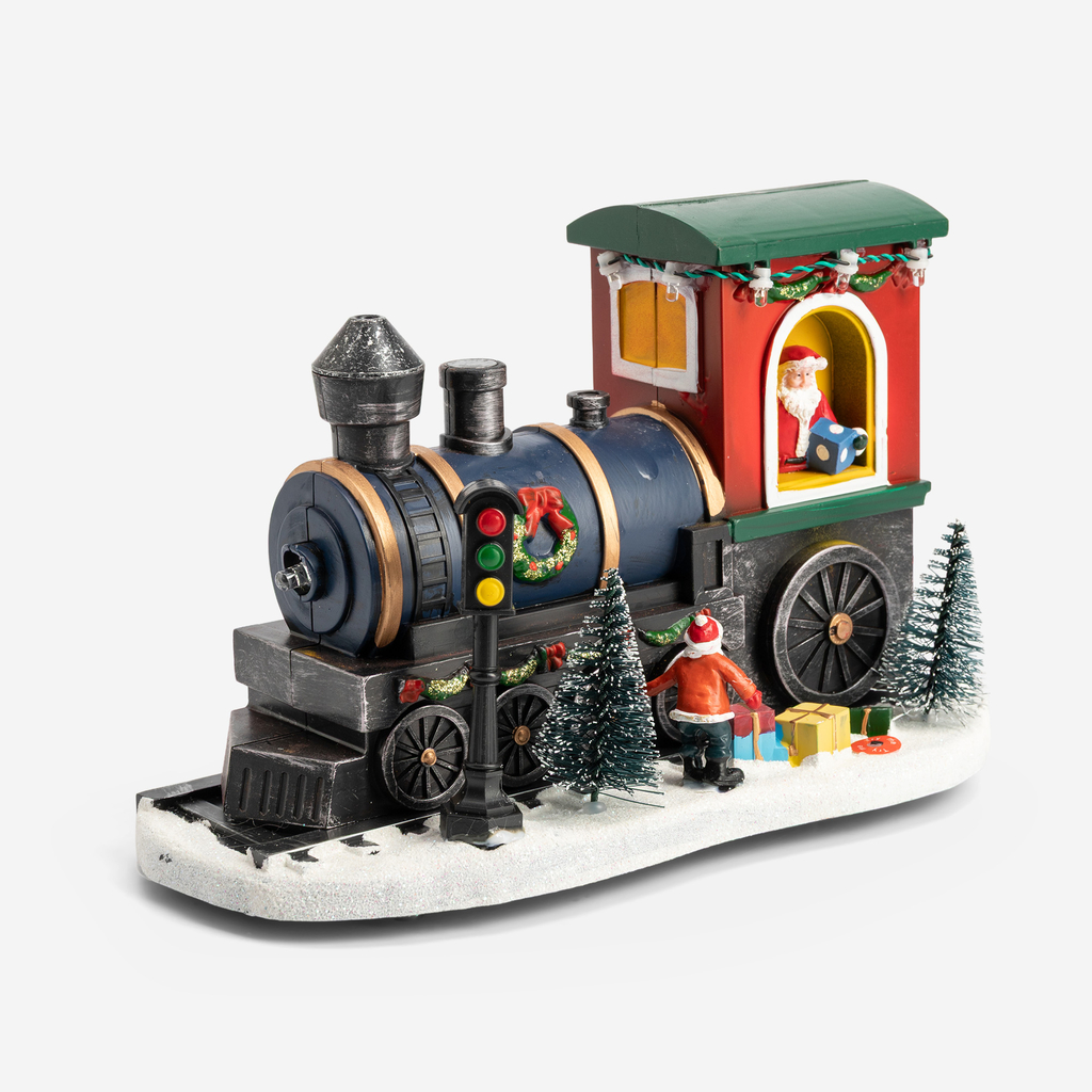 Dekorace sváteční LED, lokomotiva, MIX