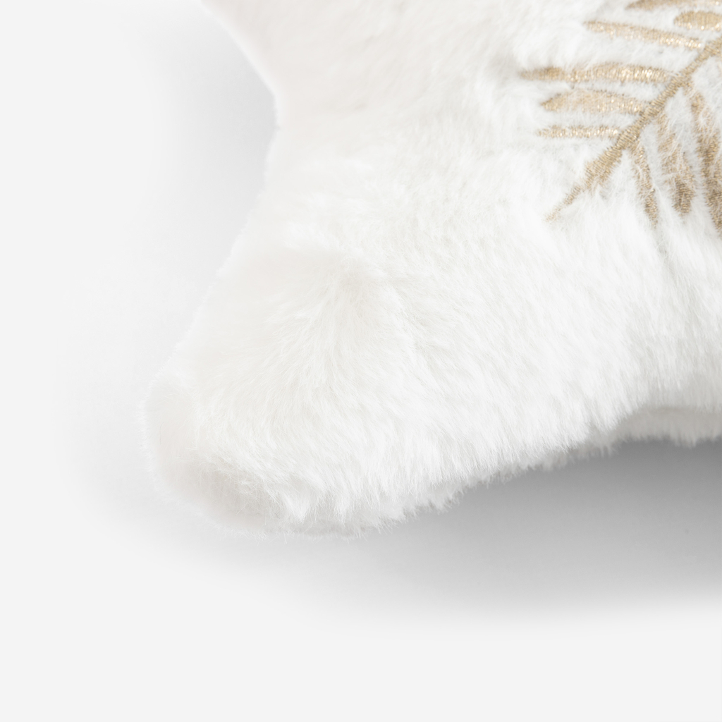 Polštář vánoční bílý STAR 35x35 cm