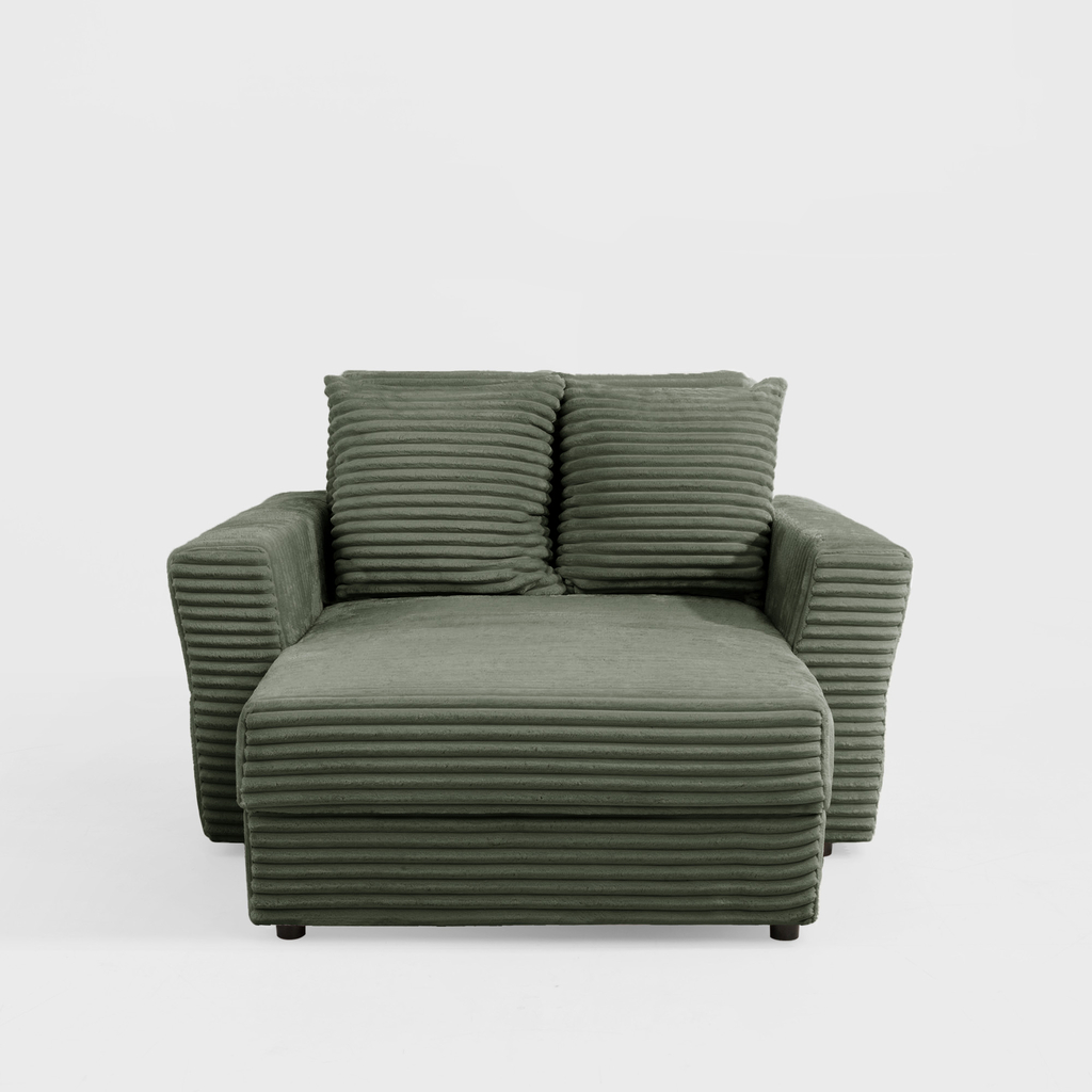 Křeslo loveseat zelené NOEMI