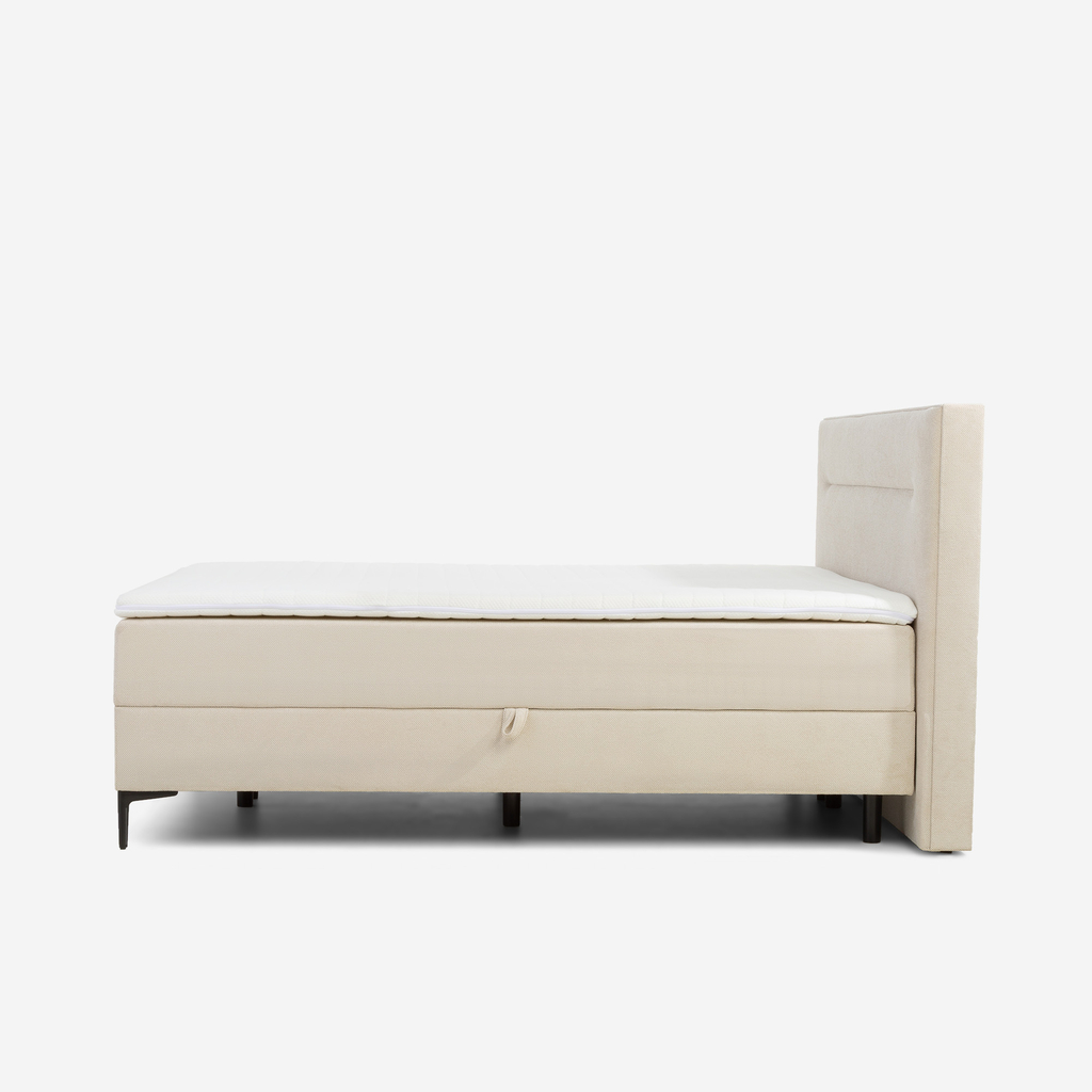 Postel boxspring světle béžová LILIAN 160x200 cm