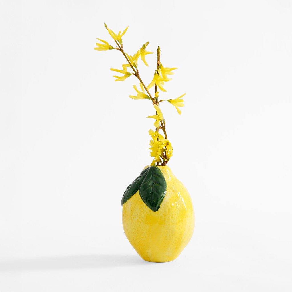 Dekorativní váza ve tvaru citronu 11 cm