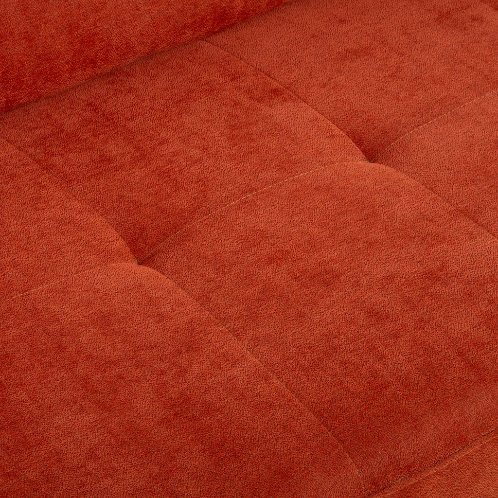 Cihlová rozkládací rohová sedací souprava FEN 5P levá