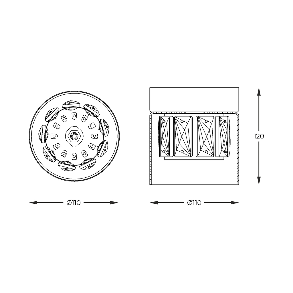 Stropní svítidlo GEM C0389-01A-0FD2-PL03