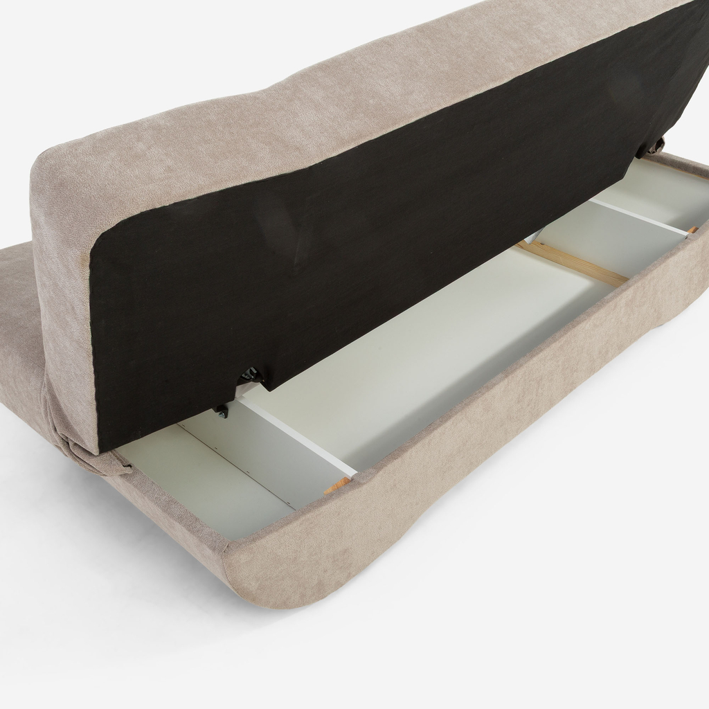 Béžová rozkládací pohovka DELTA