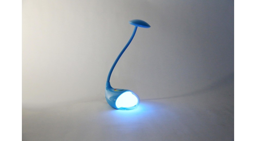 Kancelářská stolní LED lampa PDLQ10BL NIGHT COMPACT modrá