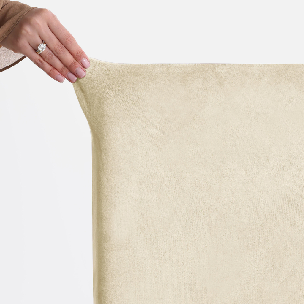 Potah na židli krémový SENTO 48x48x58 6 ks