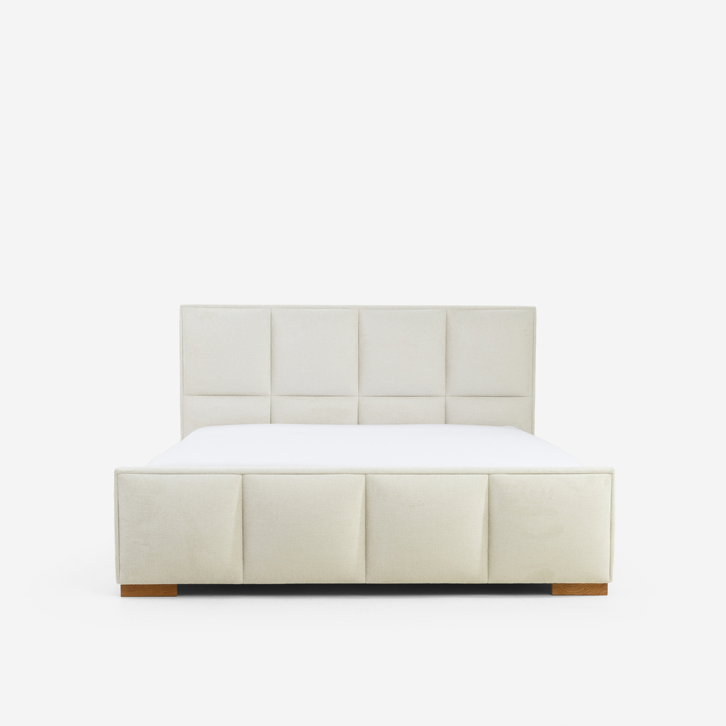 Krémová postel FABRIZZIO SQUERE P 160x200 cm