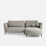 Rohová sedačka šedá RAVELLO pravá