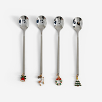 Sada lžiček s přívěsky CHRISTMANS 4 ks