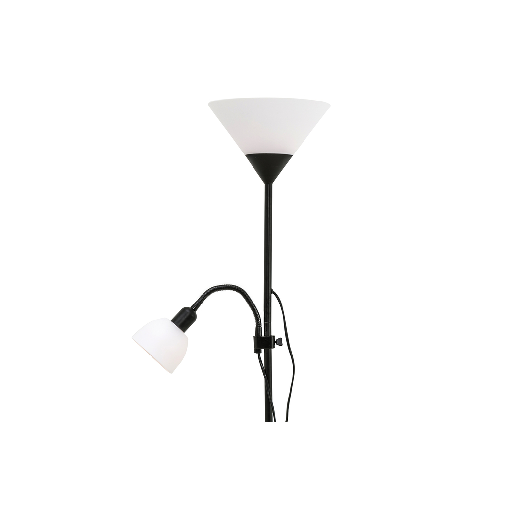 Černá stojací lampa E14 E27