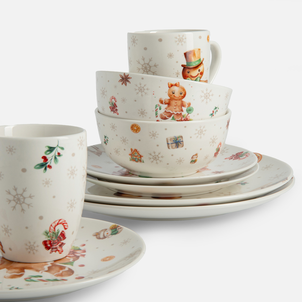 Vánoční talíř dezertní COOKIES 19,5 cm