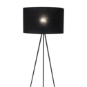 Černá stojací lampa na trojnožce TAGO