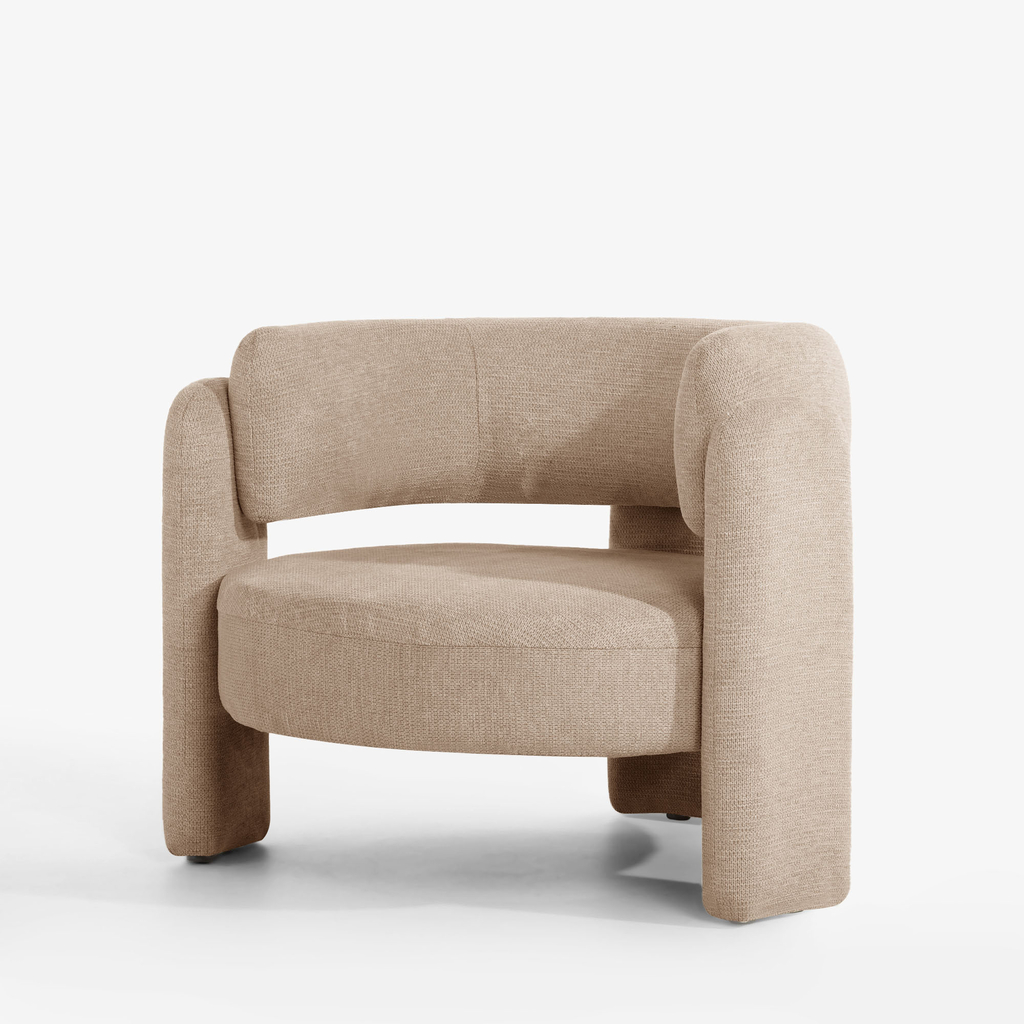 Čalouněné křeslo béžové MAFELE