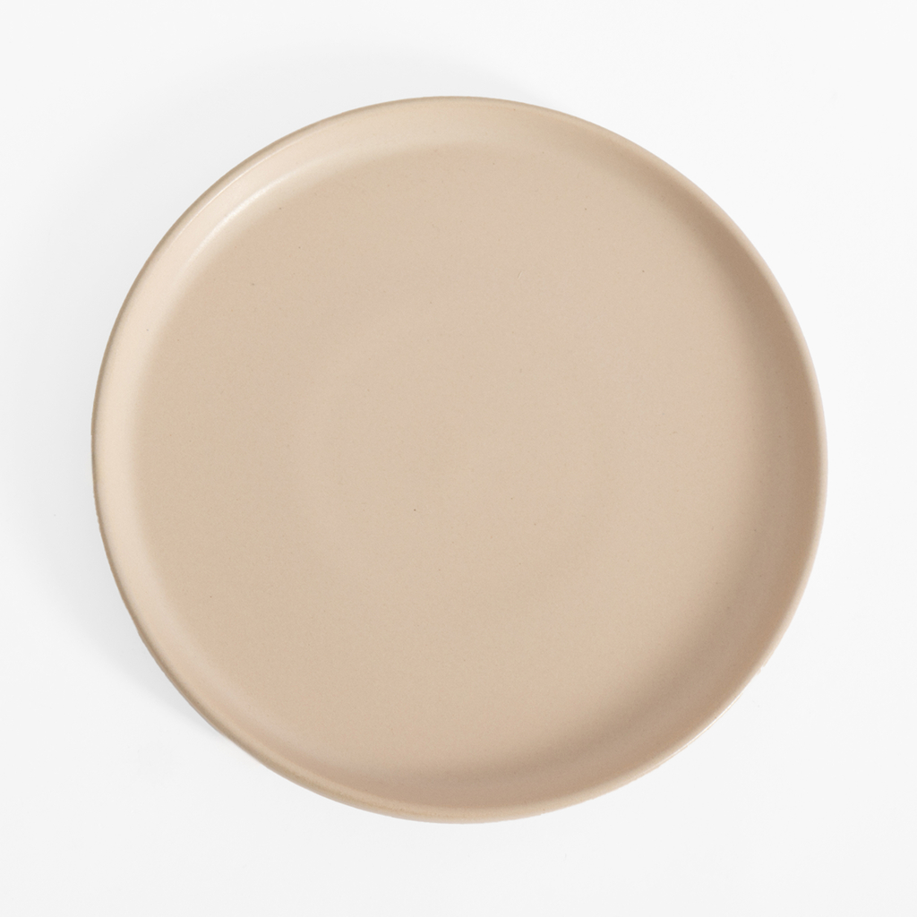 Krémový dezertní talíř MATTE 20 cm