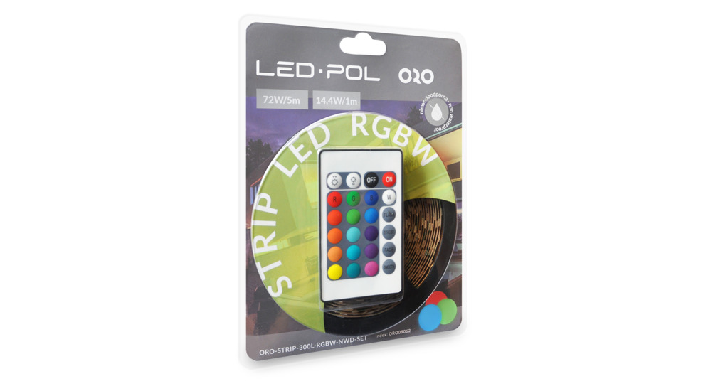 Páska LED RGB ORO09062 s dálkovým ovládáním