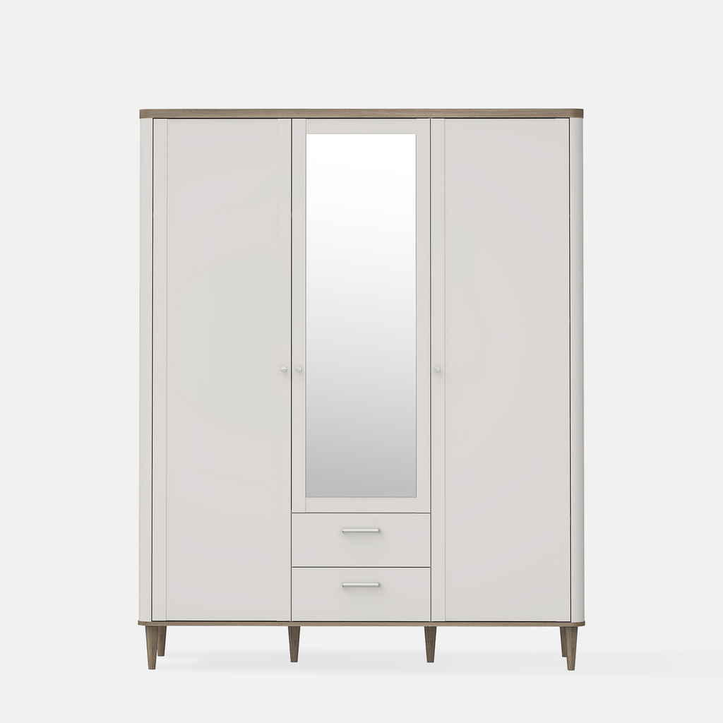 Šatní skříň 3-dveřová se zrcadlem LACETTI