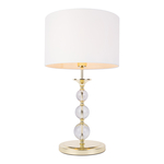 Bílo-zlatá stolní lampa REA II