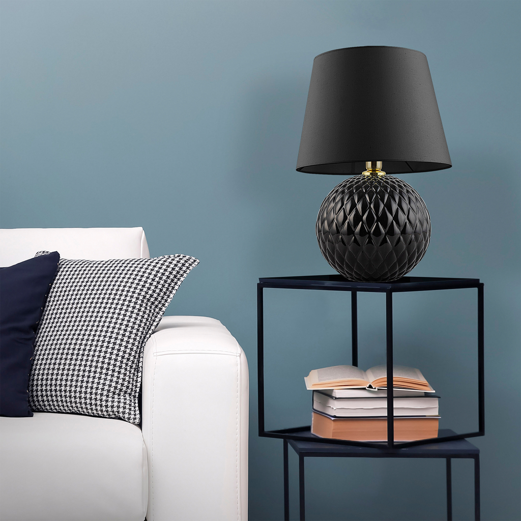 Lampa stołowa czarna SANTANA