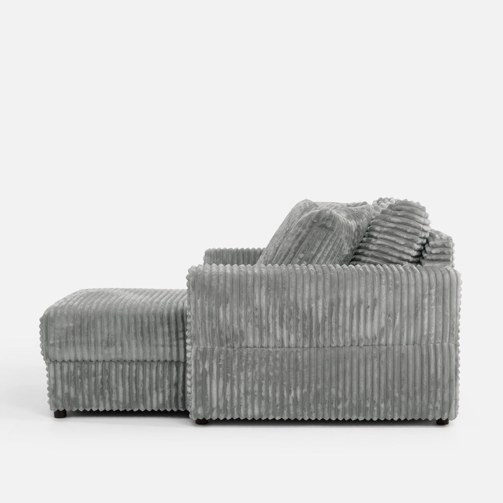 Křeslo loveseat světle šedé NOEMI
