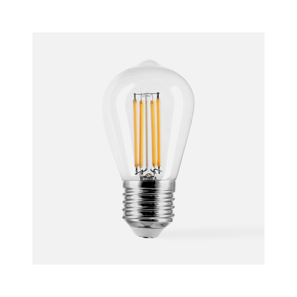 LED žárovka teplá barva ORO-CLARO-E27-ST45-4W-WW