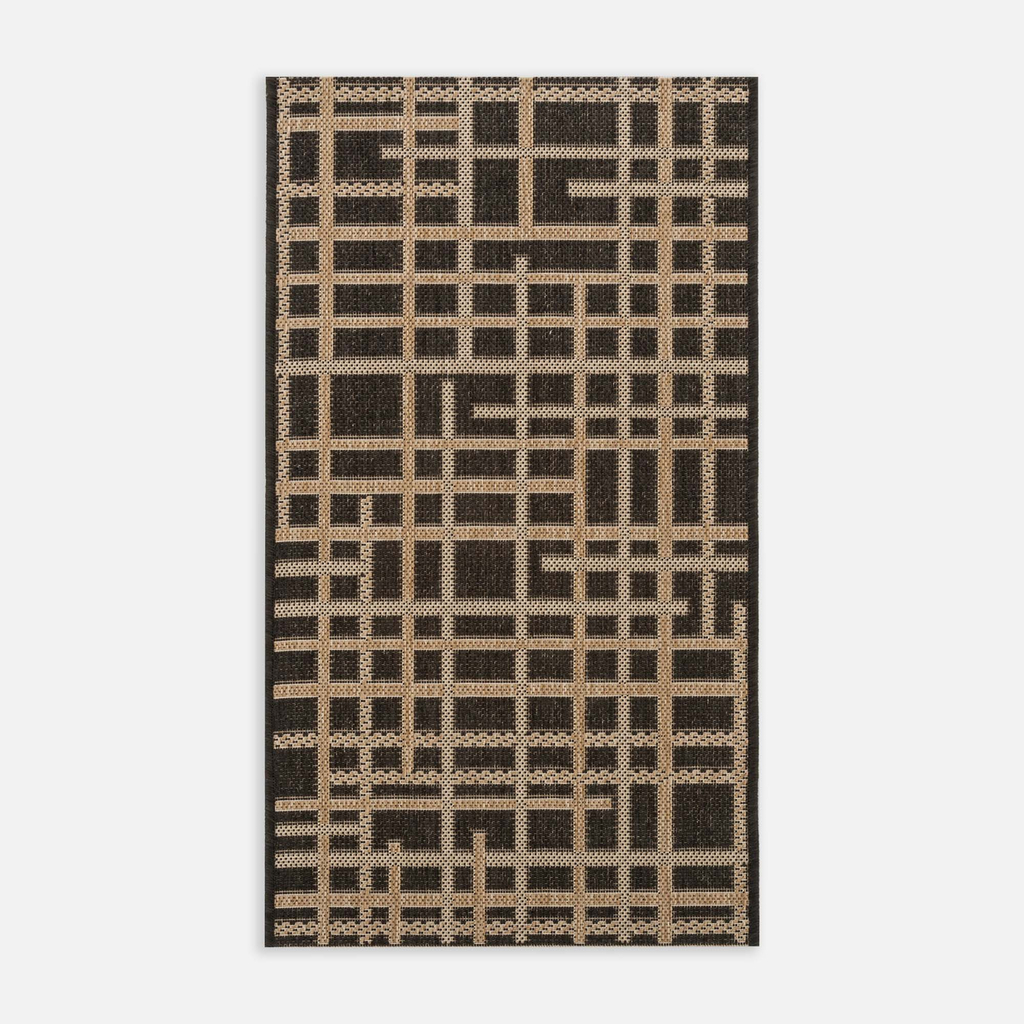 Koberec s mřížkou JUTA 40x60 cm, černý