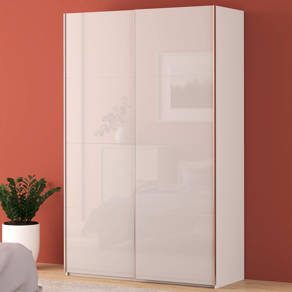 Skříň s posuvnými dveřmi FITIO lesk 150 cm