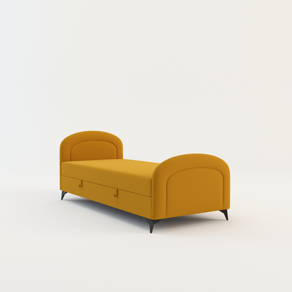 Hořčicová studentská válenda PING 90x200 cm