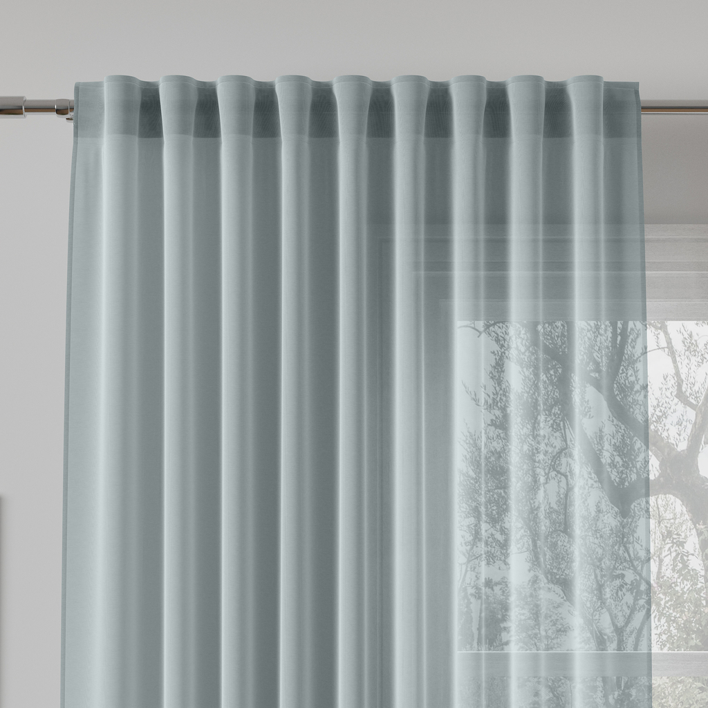 Závěs do obývacího pokoje BASIC 145x300 cm pastelově tyrkysový