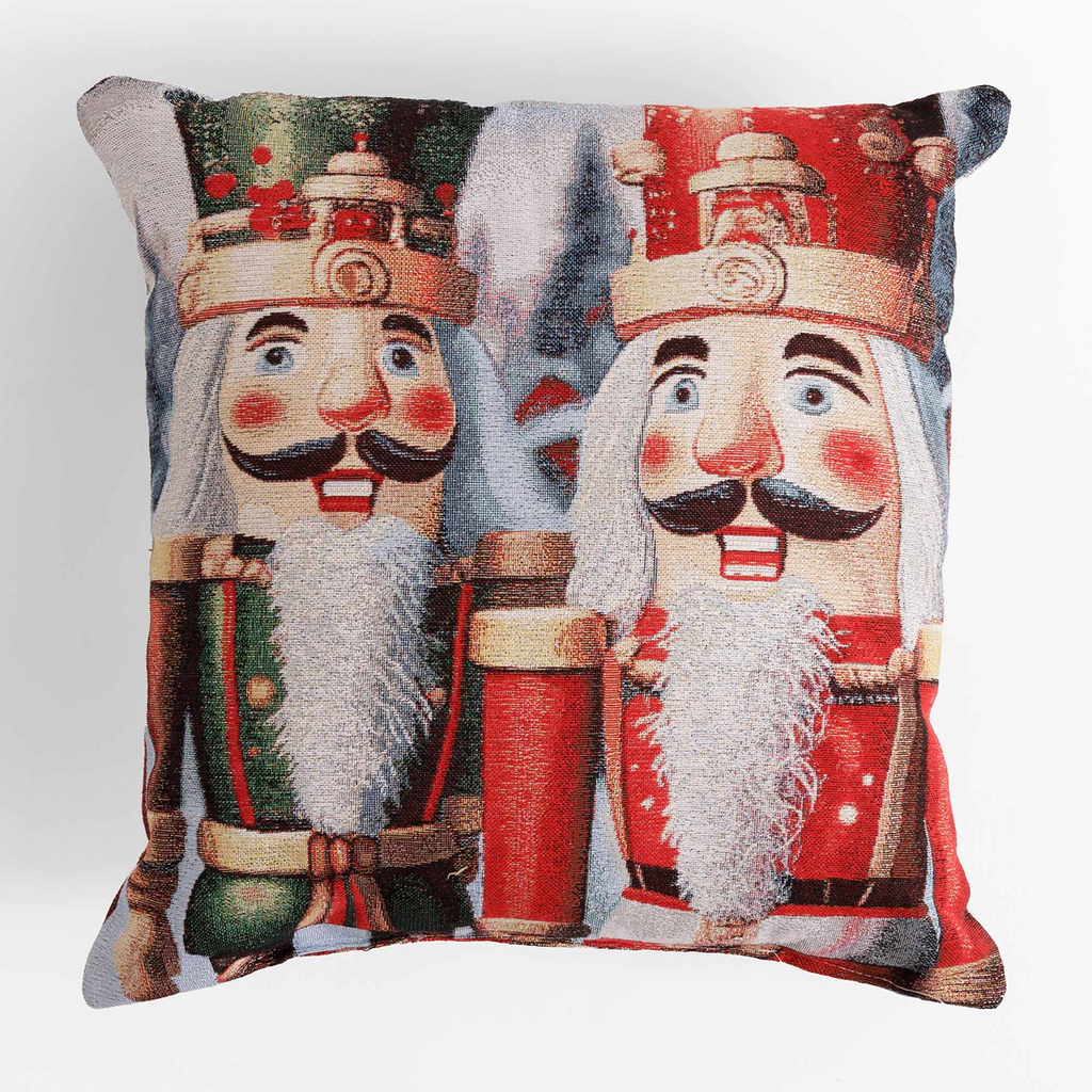 Vánoční polštář Louskáček FROSTY 43x43 cm