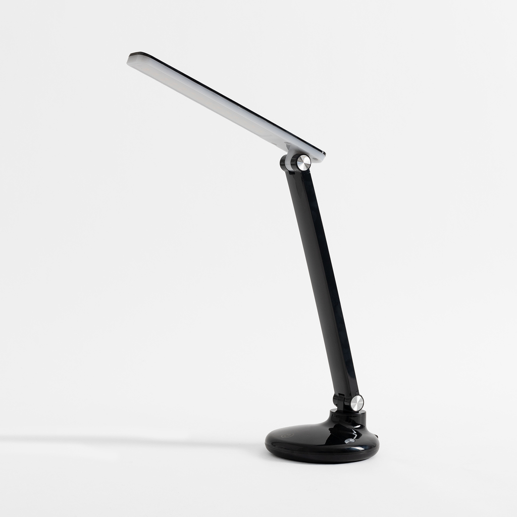 Černá stolní lampa LED 6W s USB nabíjením