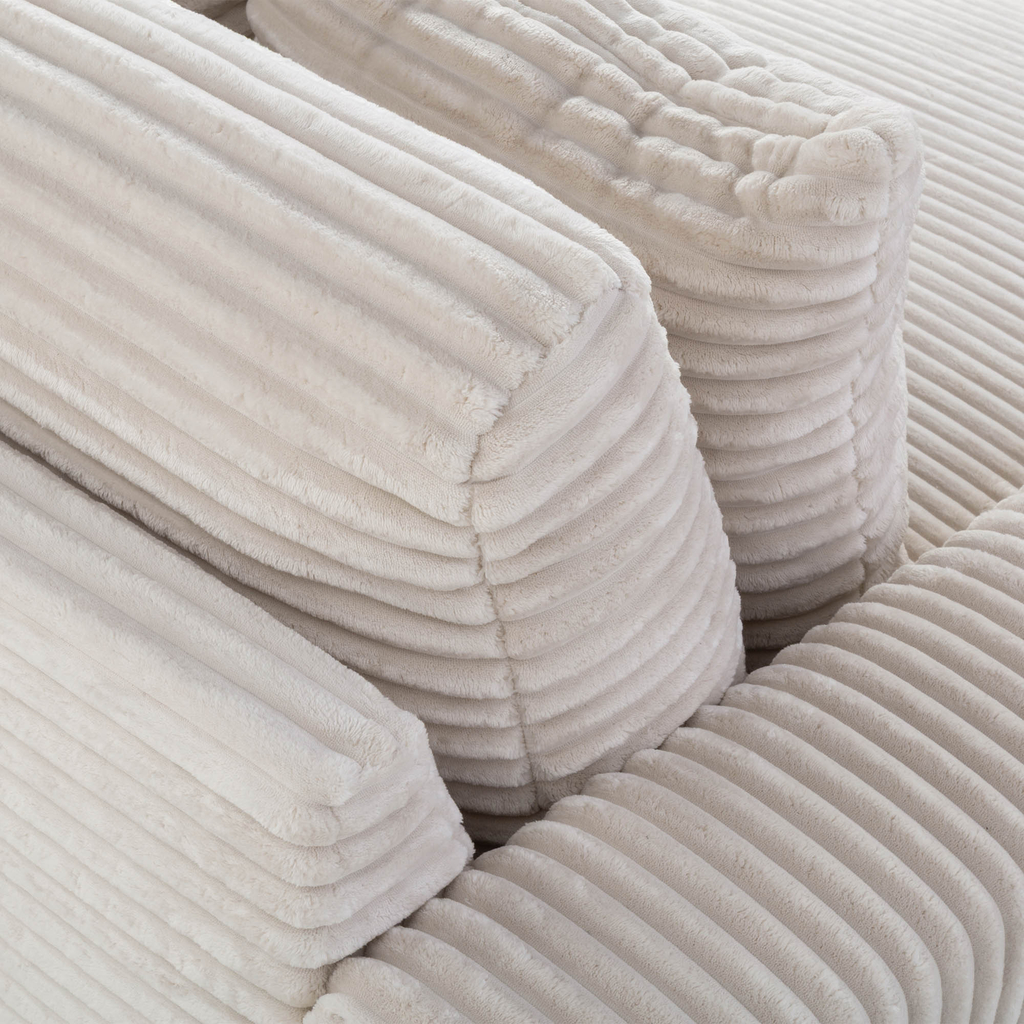 Křeslo loveseat krémové NOEMI
