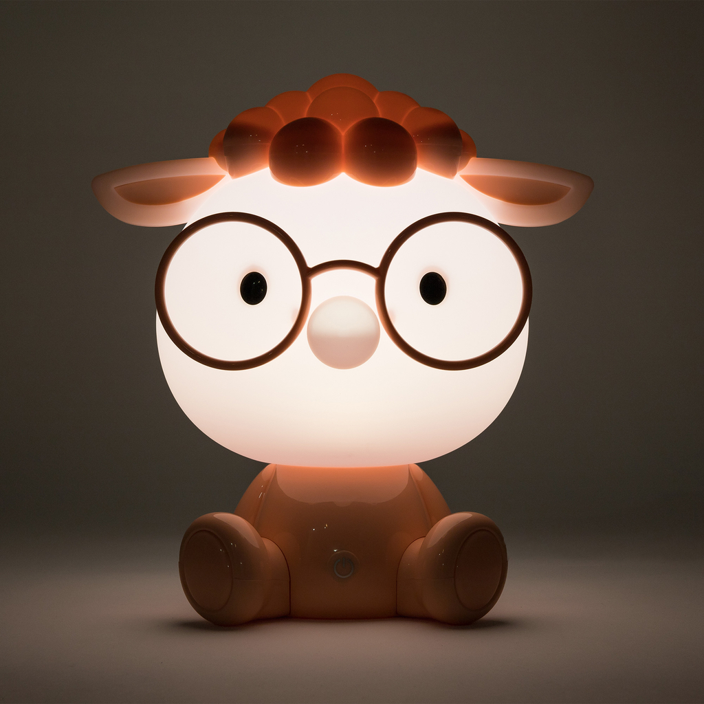 Noční lampička LED růžová OVCE
