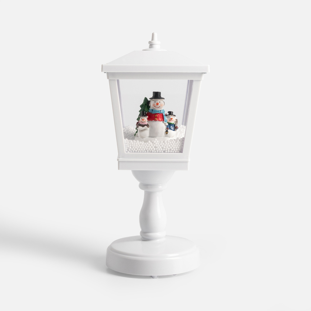 Dekorace hrající lucerna LED bílá