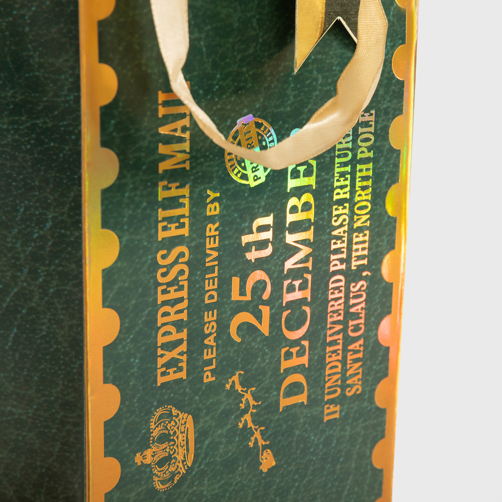 Dárková taška na láhev Vánoční expres MIX