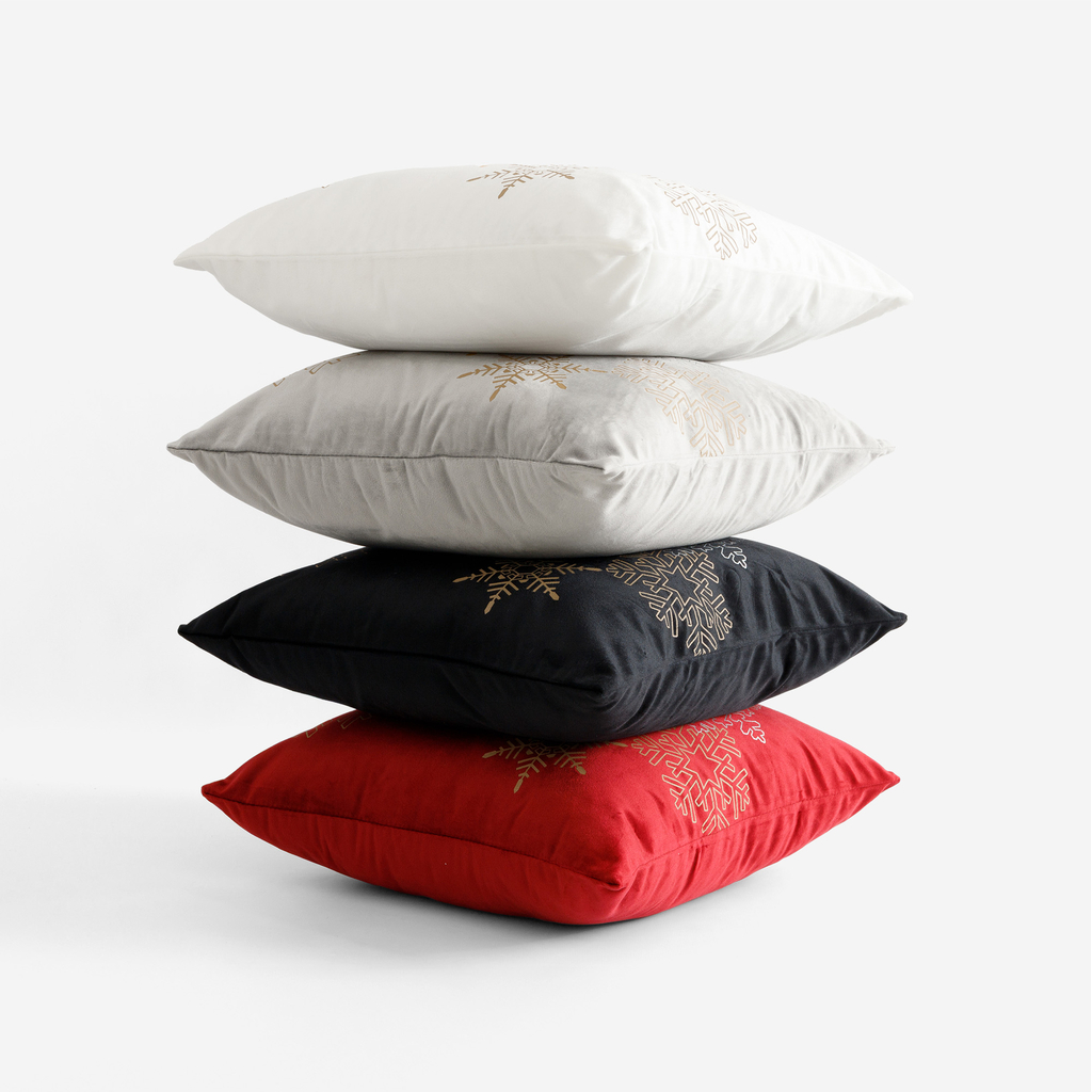 Povlak na polštář Vánoční bílý SNOV 45x45 cm