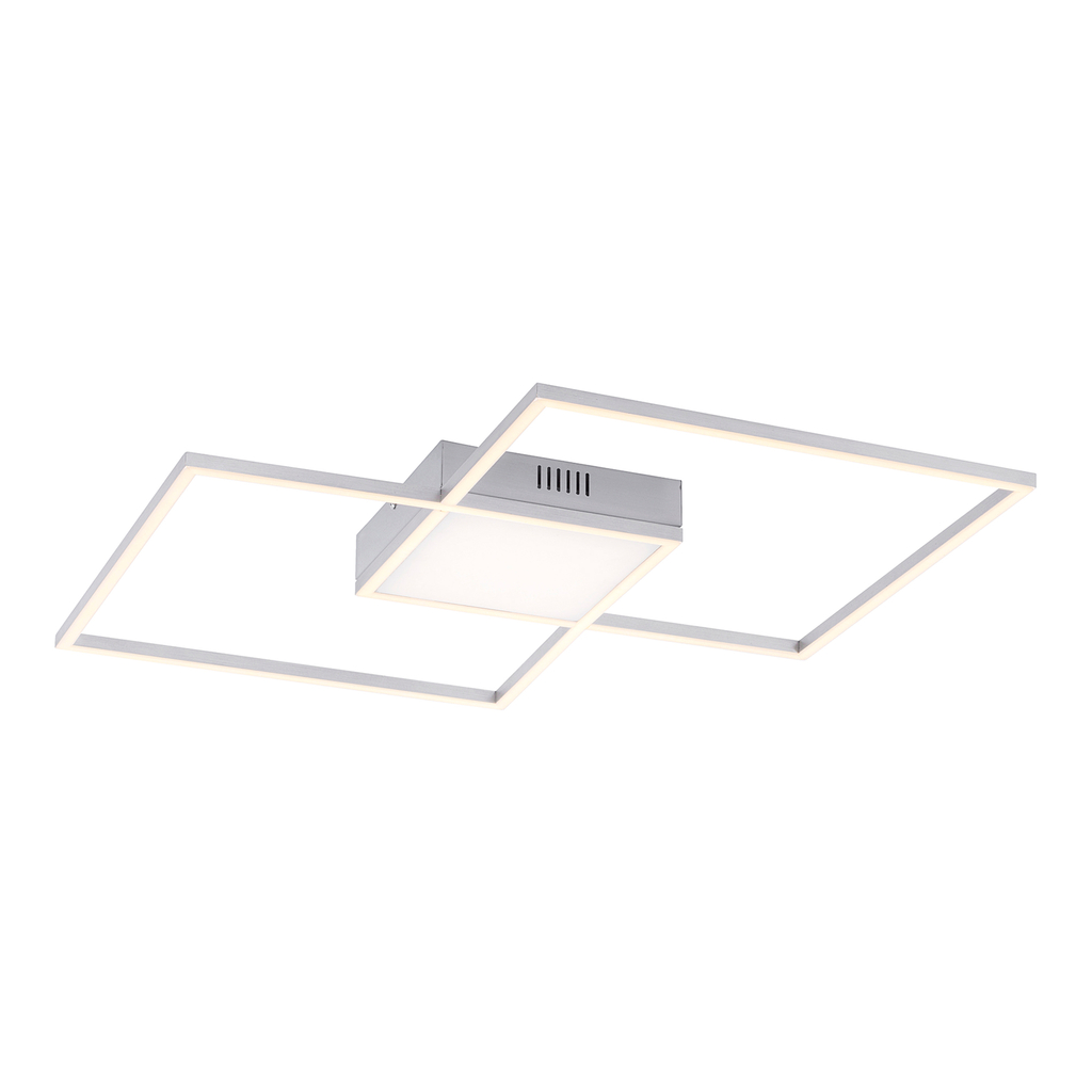 Stříbrné stropní LED svítidlo s dálkovým ovládáním ASMIN