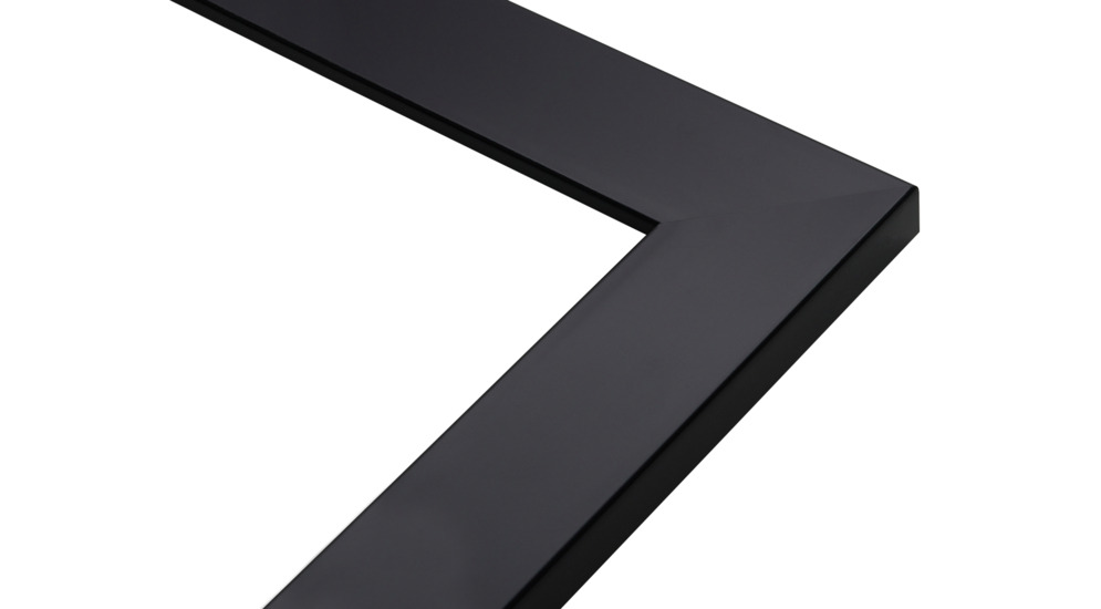 Zrcadlo v černém rámu SLIM 47,5 x 107,5 cm