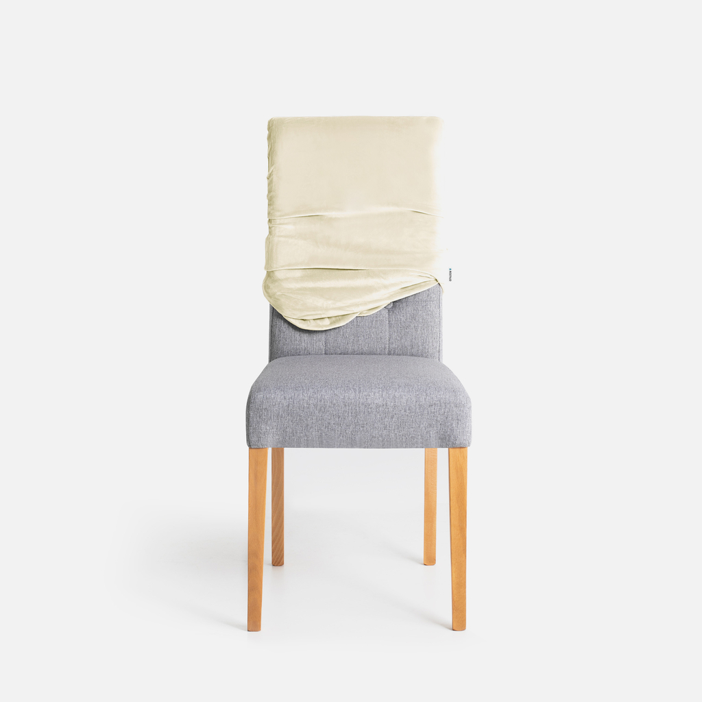 Potah na židli krémový SENTO 48x48x58 4 ks