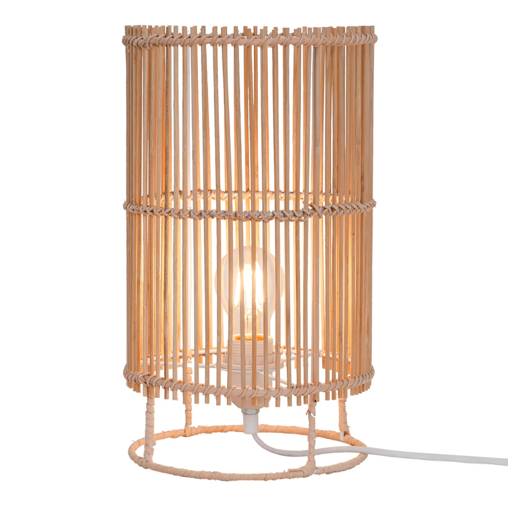 Bambusová stolní lampa EDIN 20x35 cm