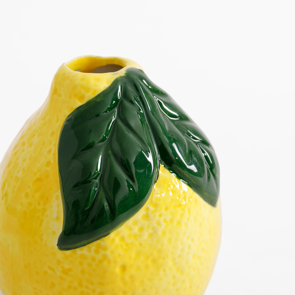 Dekorativní váza ve tvaru citronu 11 cm