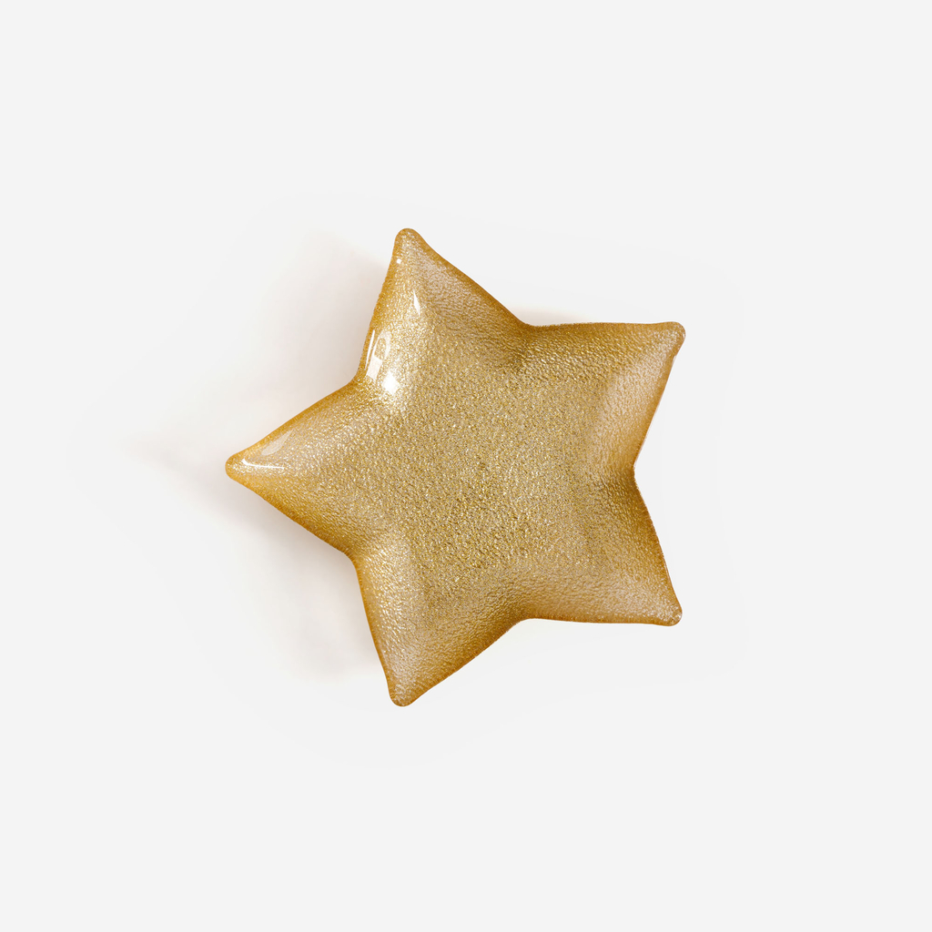 Vánoční servírovací talíř HVĚZDA 20x20x3 cm MIX